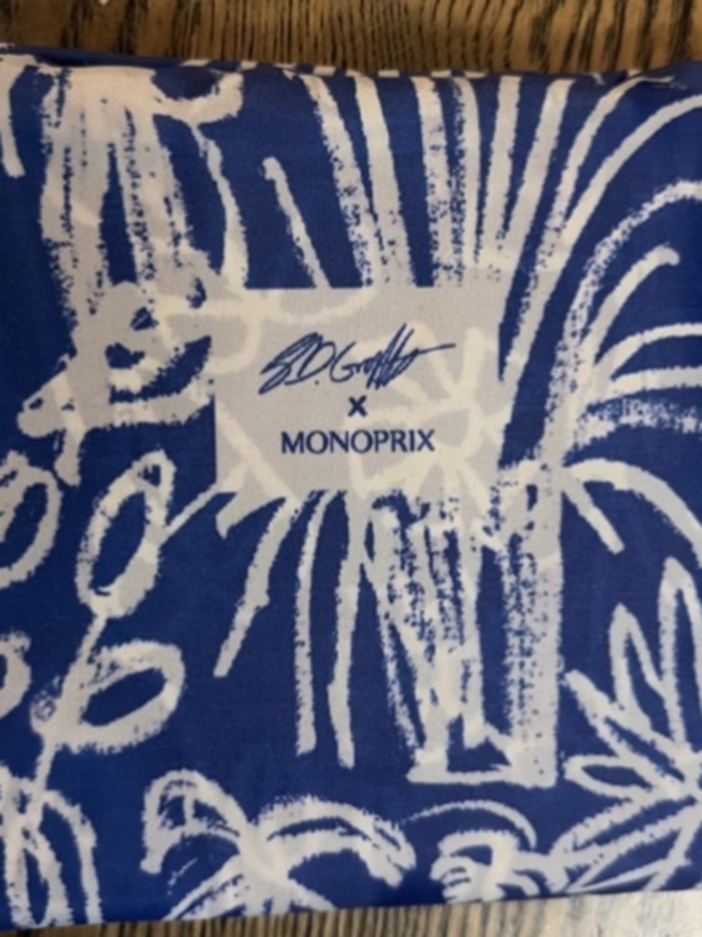 New Monoprix Paris Reusable Folding Nylon Shopping Bag - Limited Edition-Bonjour